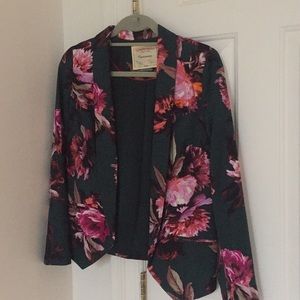 Anthropologie floral blazer